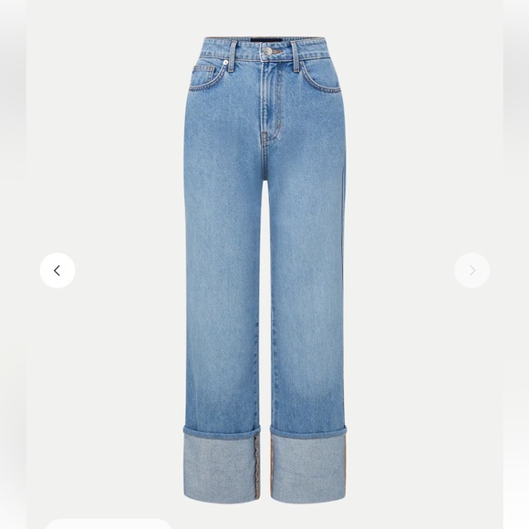 Veronica Beard Dylan Cuffed Straight-Leg Jean - Picture 4 of 8